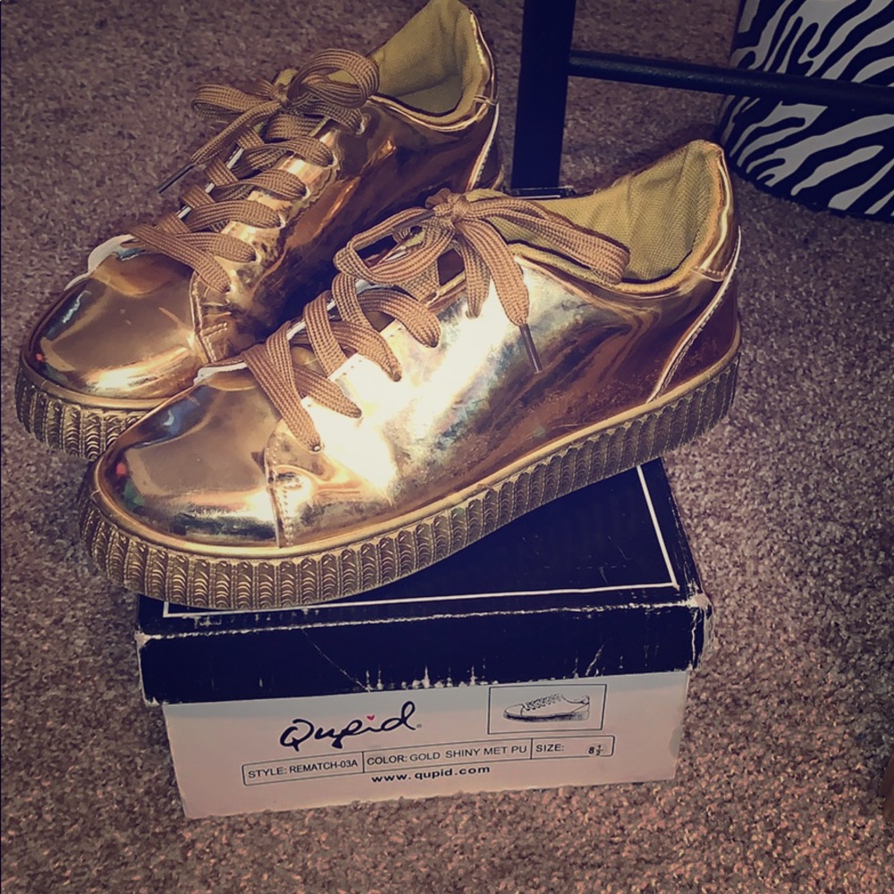 Gold Sneakers